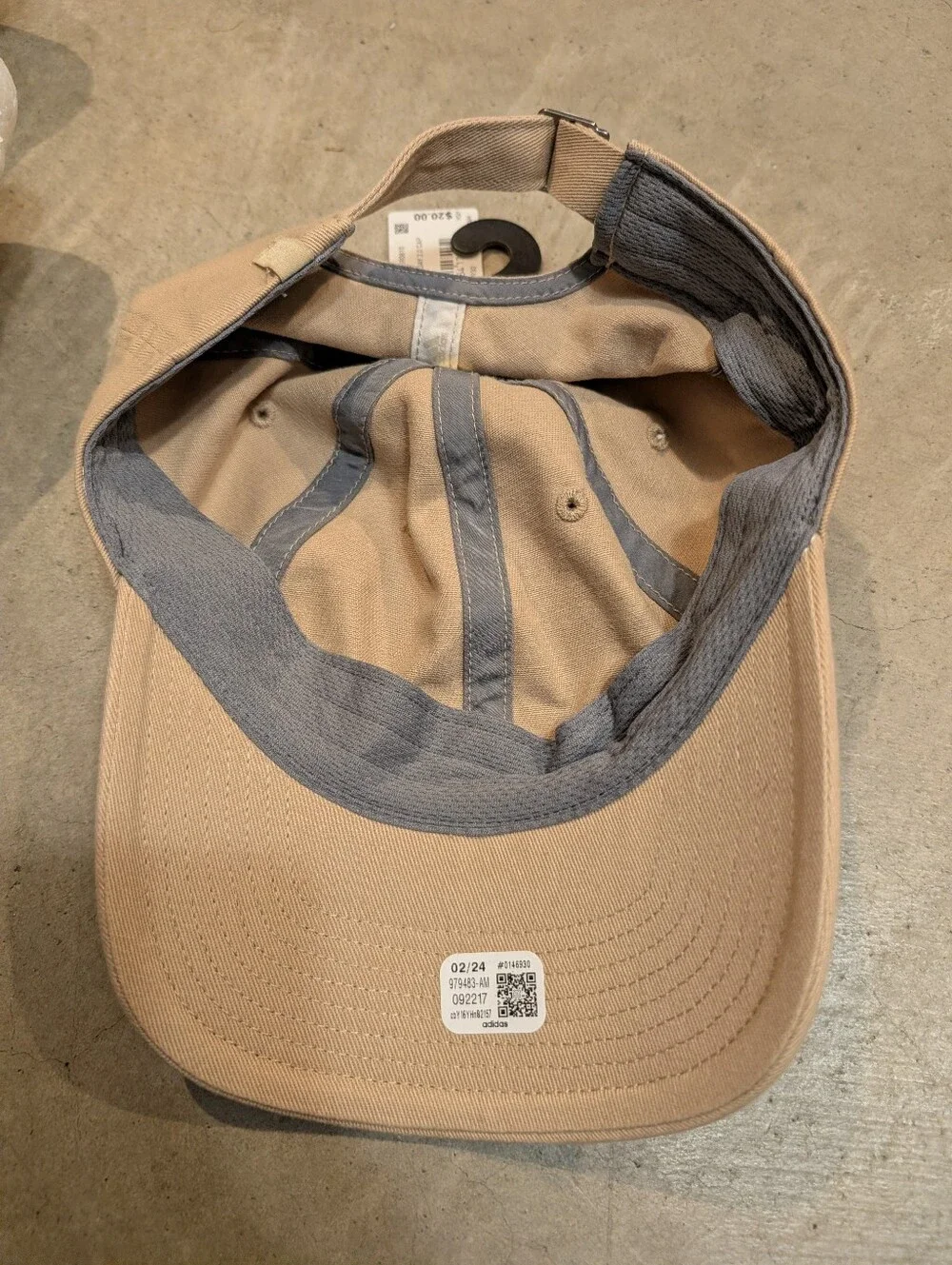 NWT Adidas Women's Saturday 2.0 Cap Tan Adjustable Strap Back